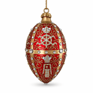 Kalėdų žaisliukas Fabergé Twelve Monogram Red